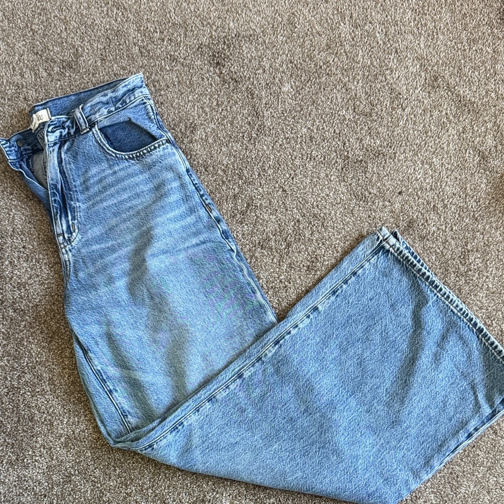 Madewell Light Blue Wide Leg Jeans